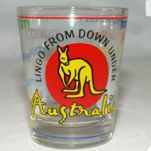 Vintage - Australia 'Lingo From Down Under' Shot Glass Collectible Souvenir